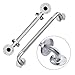 Zoomerry Handicap Grab Bars 2 Pack 18 Inch Shower Grab Bar for Seniors 304 Stainless Steel ADA Grab Bars for Bathtubs and Showers Toilet Safety Shower Handles for Elderly Disabled Brushed Nickel Knurled - Image 1