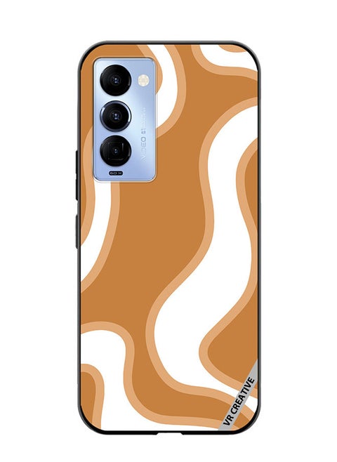 Protective Case Cover For Tecno Camon 18/18 P Layered In Design Multicolour