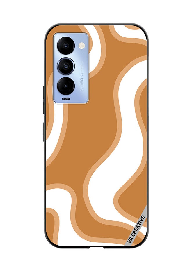 Protective Case Cover For Tecno Camon 18/18 P Layered In Design Multicolour