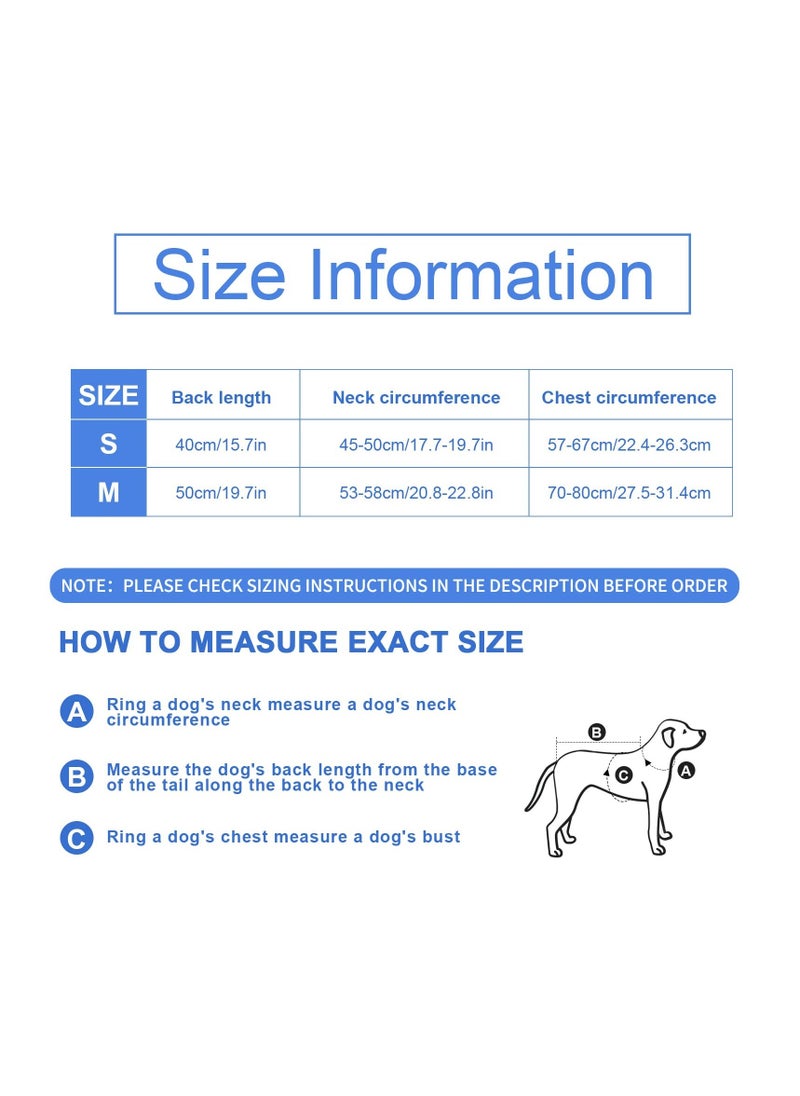 SYOSI Dog Bathrobe, Dog Robes for After Bath, Dog Drying Coat for Small, Medium Dogs Super Absorbent Pet Dog Drying Towel, Adjustable Puppy Bathrobe Soft Dog Hair Drying Bag After Shower, M/50cm, Blue - Image 3