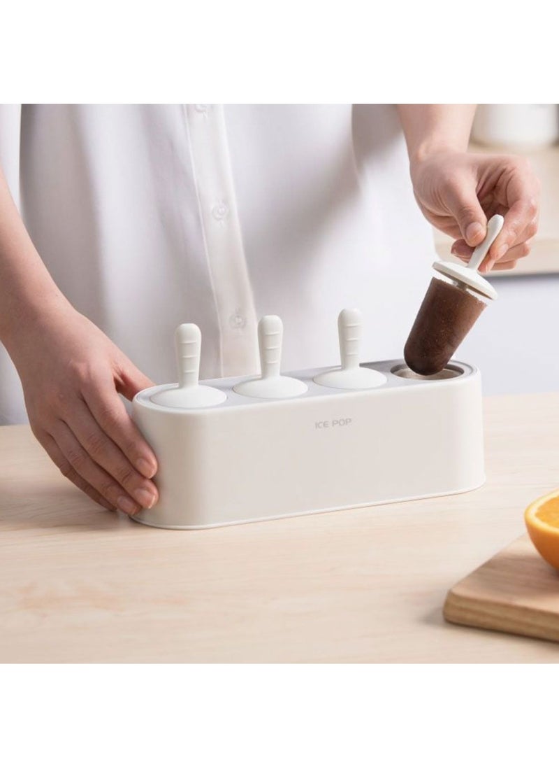 Kitchen Essentials Popsicle Box - 180ml - Greyish White - 24x8.1x9 cm