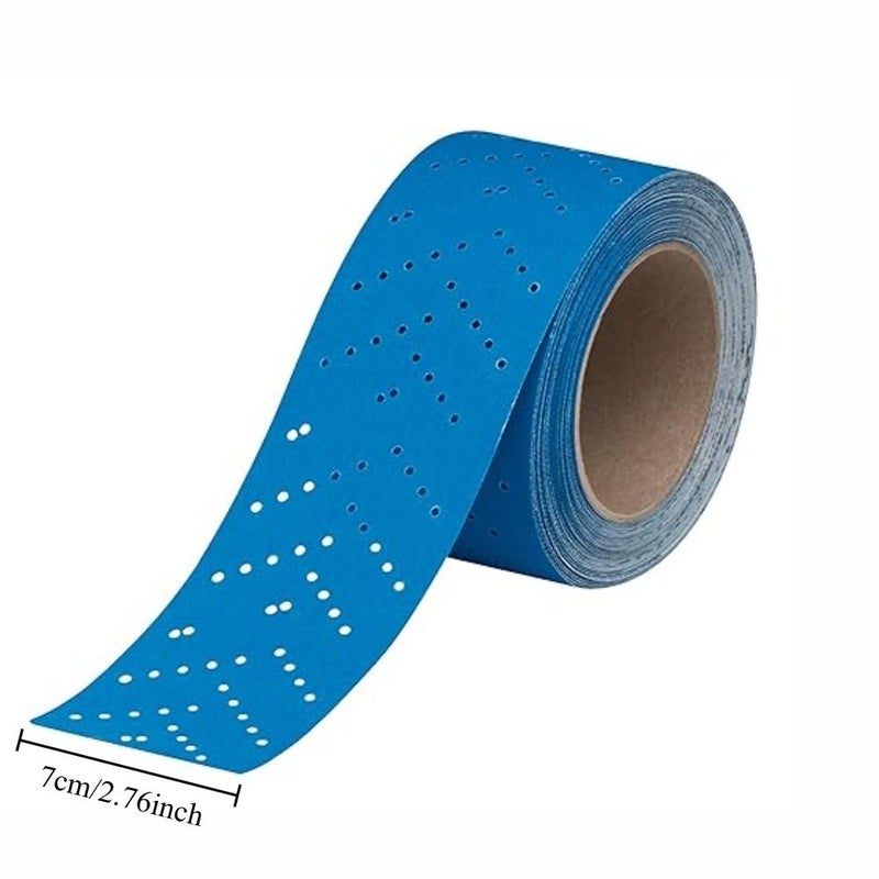 320 Grit Perforated Sandpaper Roll 12M Anti Clogging for Automotive Coating Removal and Scratch Repair - Image 2