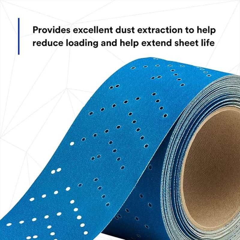320 Grit Perforated Sandpaper Roll 12M Anti Clogging for Automotive Coating Removal and Scratch Repair - Image 4