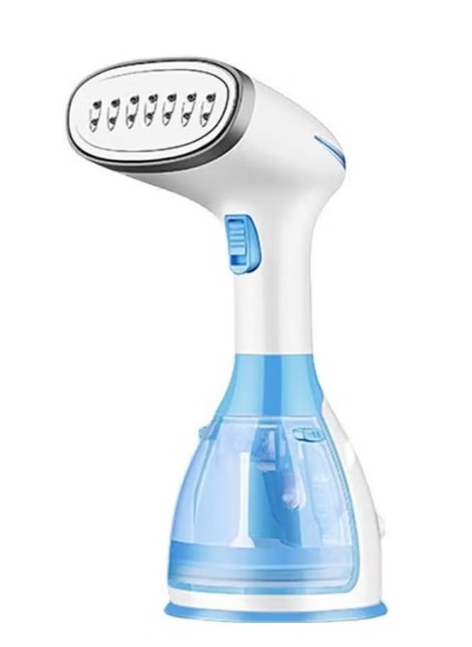 ELTRAZONE Mini Handheld Portable Garment Steamer 1500W CU-141 – Compact & Powerful Clothes Steamer for Wrinkle-Free Clothes, White/Blue - Image 1