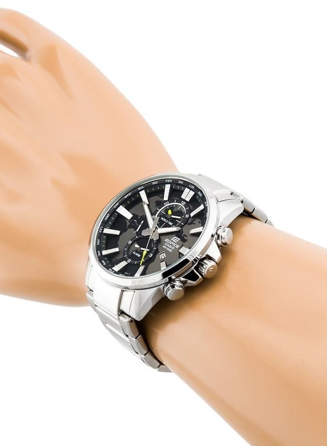 كاسيو ساعة كاسيو إيديفيس EFR-303D-1A للرجال بتوقيت عالمي - Image 4