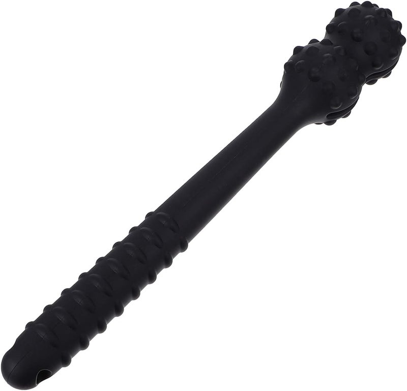 comfrt Silicone Massage Stick Hammer Back Acupoint Beat Stick for Arthritis Pain Relief Release and The Tension of Back Legs Arms Neck Shoulder Black - Image 1