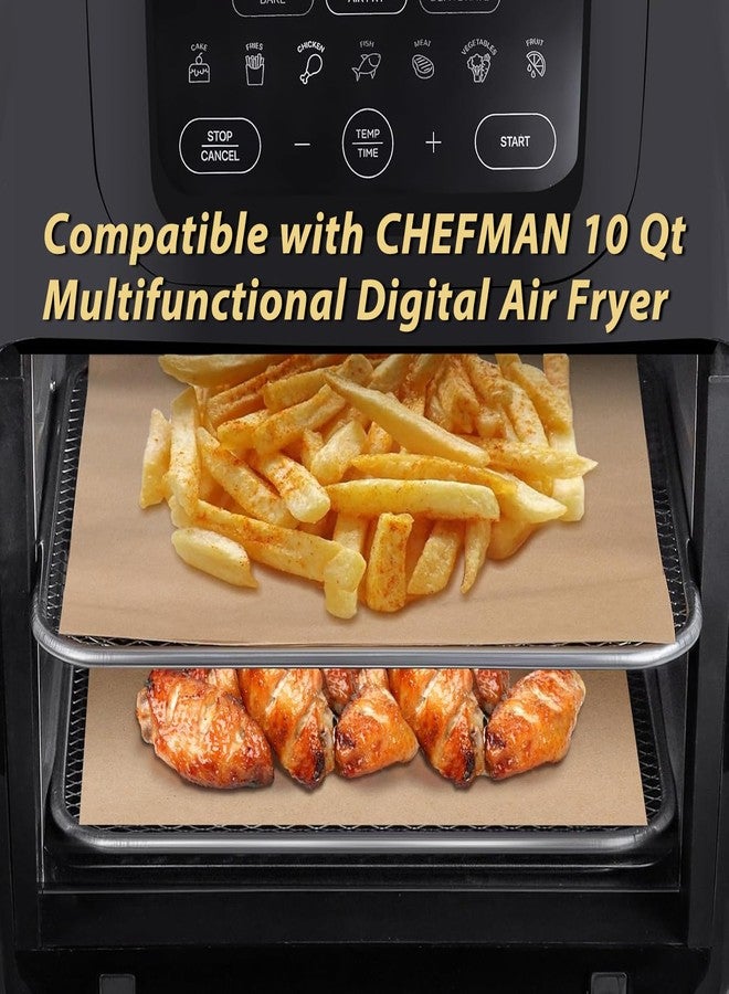 Zonyee Parchment Paper Baking Sheets for CHEFMAN 10 Qt Multifunctional Digital Air Fryer, Non-Stick Precut Baking Parchment for Baking Air Fryer Steaming Bread Cup Cake Cookie and More - Image 5