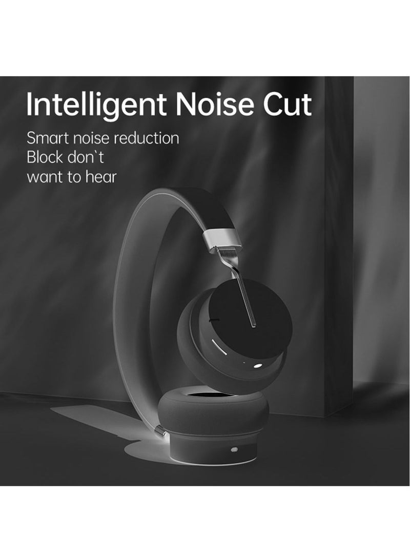 fingertime P3 Wireless Bluetooth Headphones with ENC and ANC Noise Cancellation,Hifi Stereo Earphones with Mic Support FM/TF/Aux - Image 3