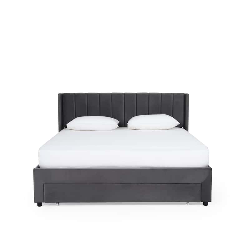 Pan Home سرير ملكي سيران 180X200 سم - رمادي - Image 1