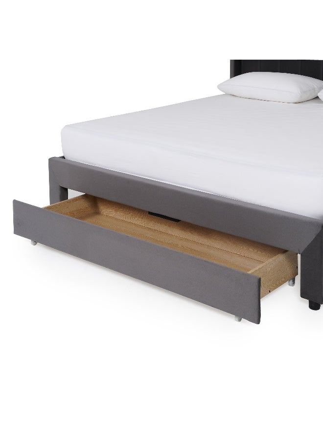 Pan Home Syran King Bed 180X200 Cm - Grey  - Image 5