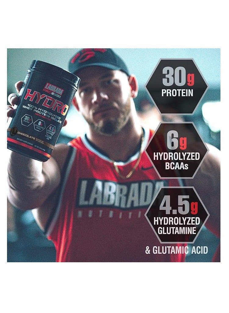 Labrada ProSeries Hydro 100% Hydrolyzed Whey Protein Isolate 4lb Chocolate - Image 5