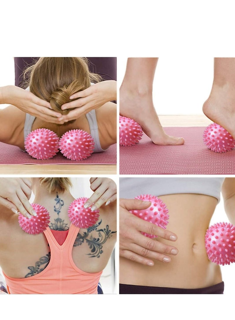 Oasisgalore Spiky Massage Ball Roller for Deep Tissue, Plantar Fasciitis, and Stress Relief(Pink). - Image 5