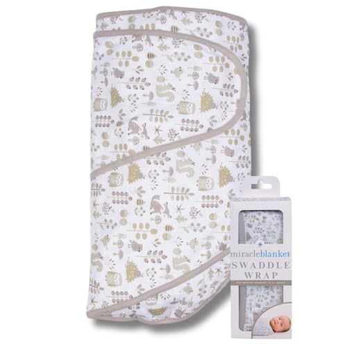 Miracle Blanket Swaddle Wrap – Help Your Newborn Sleep Longer – Soft & Secure Sleep Sack for Infants – Easy-to-Use Swaddling Blanket for a Calm Baby (Foxes) - Image 1