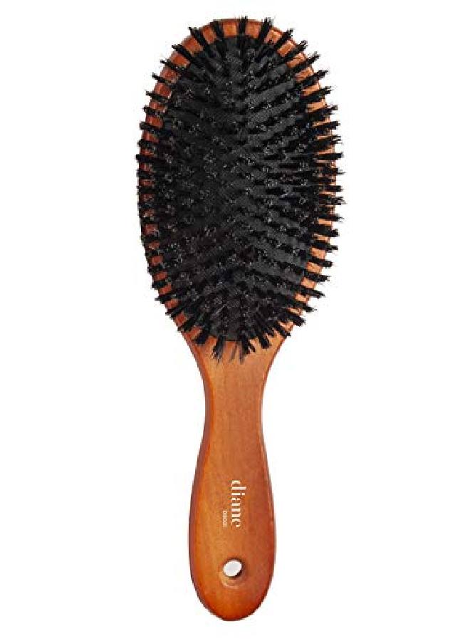Diane Oval Reinforced Boar Paddle Brush, Large Oval (D9001) - Image 2