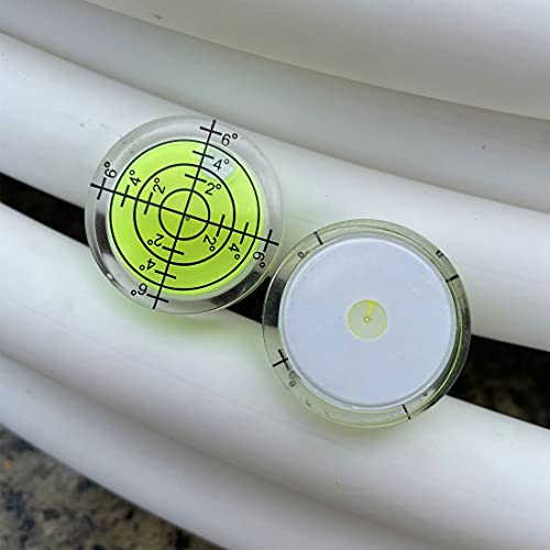 LAIESYA 8Pcs Small Bubble Spirit Level Mini Square Levels Measuring Tools for Balancing Frame, Mural, Picture Hanging, Turntable, Tripod, Camera, Phonograph, 10x10x29mm, 32x7mm (Set A) - Image 4