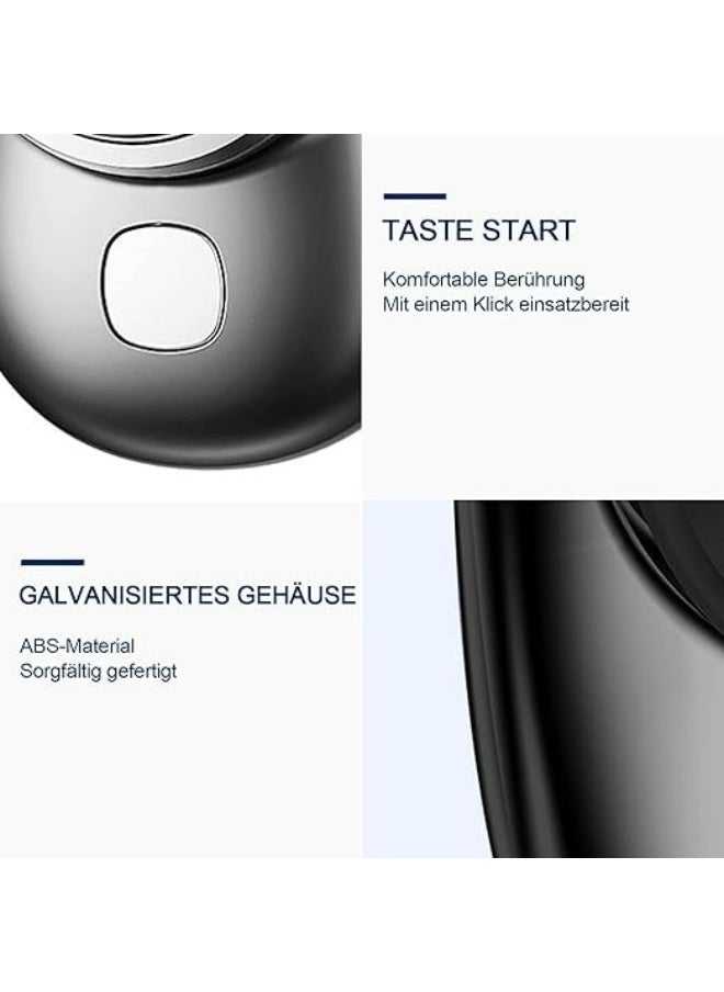 Generic - Portable Mini Electric Shaver for Men Wet and Dry Rechargeable USB Rechargeable One-Button Easy Charging - Silver - Image 1