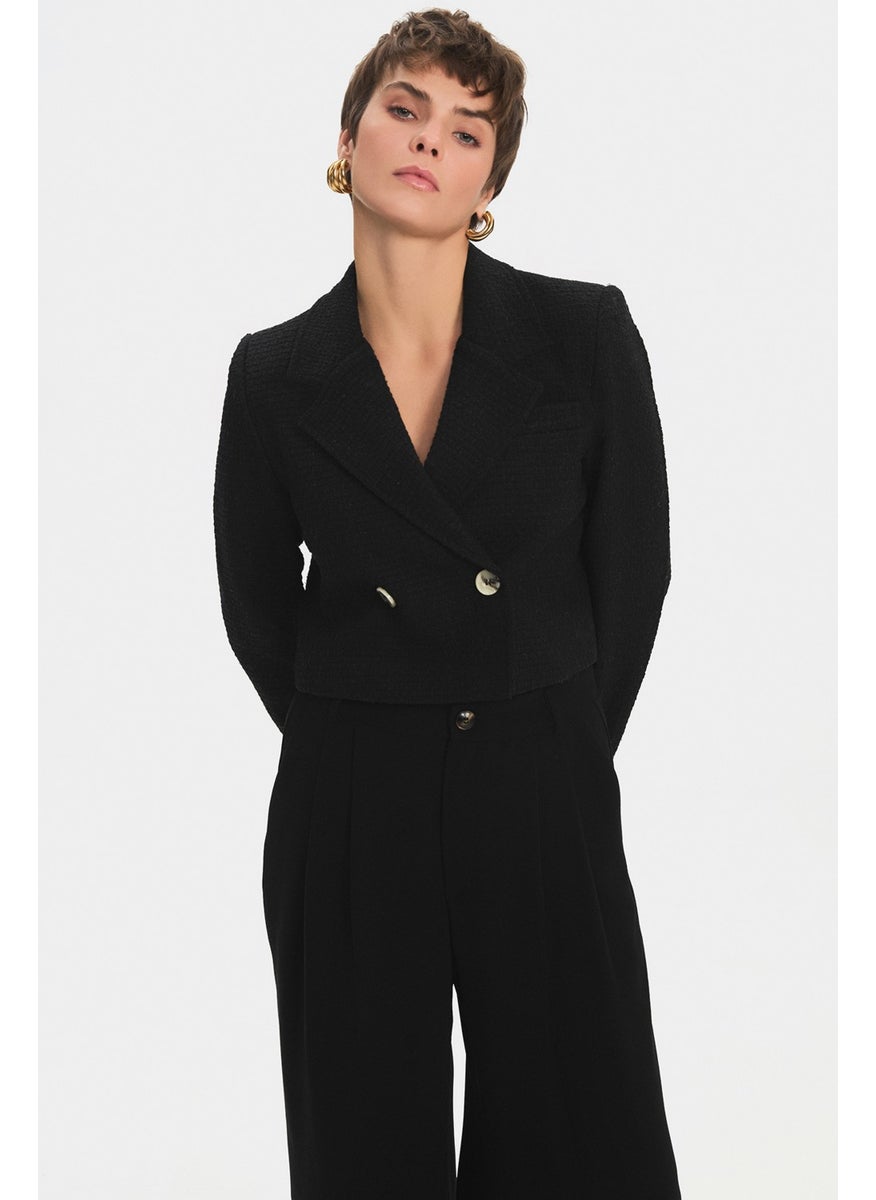 NG Style - Double Breasted Crop Jacket - Image 1