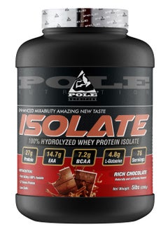 POLE NUTRITION 100%  Hydrolyzed Whey Protein Isolate 5 lbs - Rich Chocolate  - Image 1