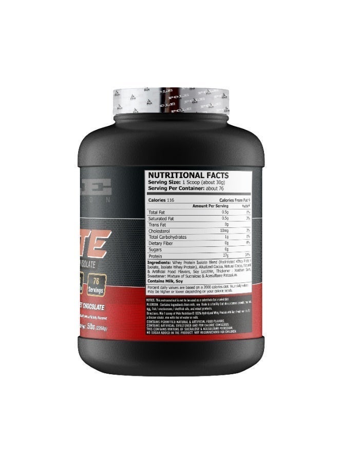 التغذية القطب POLE NUTRITION واي بروتين معزول متحلل بنسبة 100% 5 أرطال - Image 2