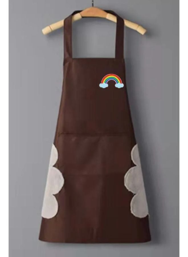 Oilproof Kitchen Smock Waterproof Catering Waiter Work Clothes Apron - Image 1