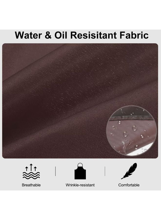 Oilproof Kitchen Smock Waterproof Catering Waiter Work Clothes Apron - Image 4