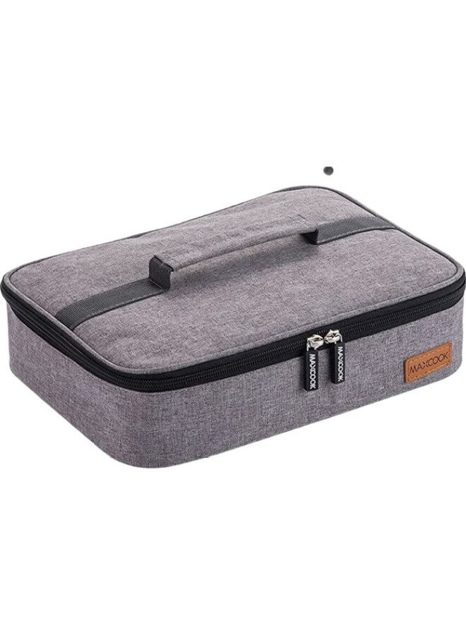 MAX COOK Maxcook Insulated Lunch Bag, Food Storage Container Bag, Portable Handheld Bag, 31*24*7Cm, Large Size Mcpj485 - Image 1