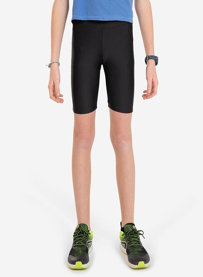DECATHLON KIDS' BREATHABLE TIGHT SHORTS - KIPRUN DRY - Image 1