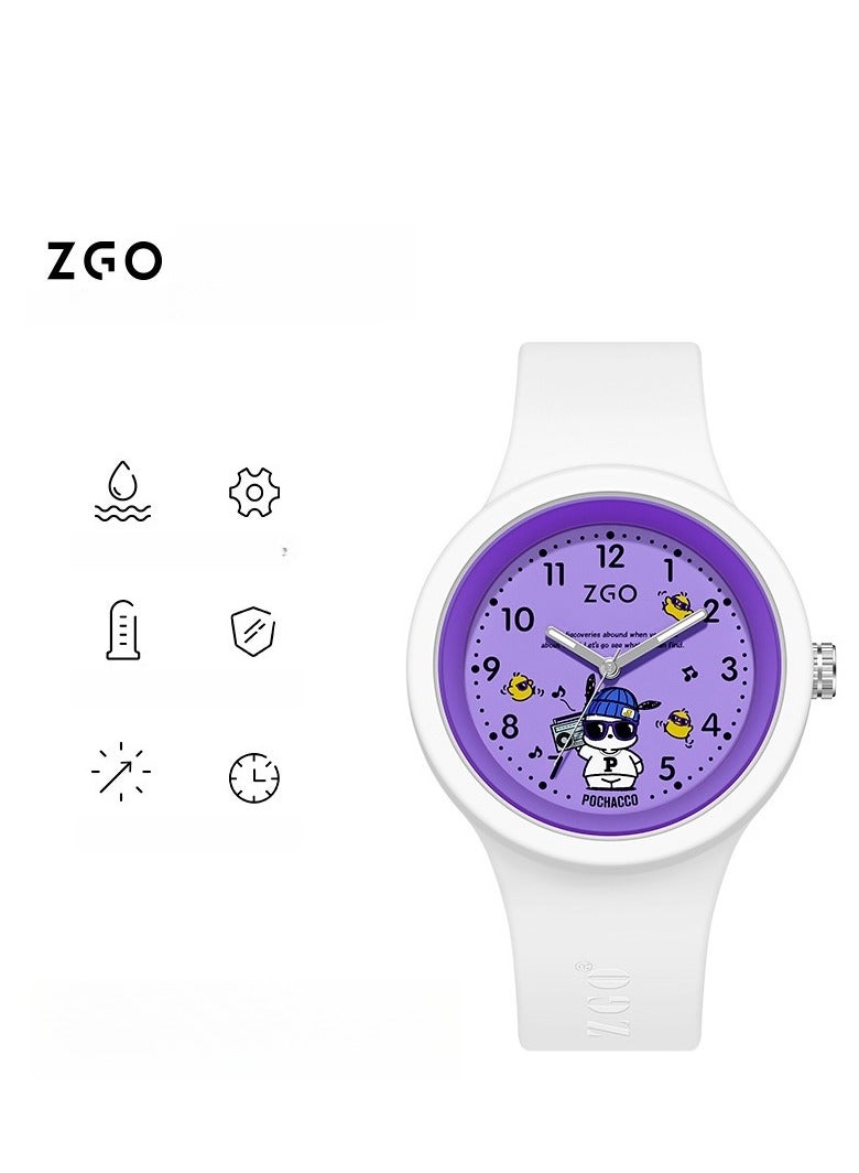 ZGO Children's School Start Gift Watch, Student Style Watch, Cute Cartoon Silicone Watch - Image 1