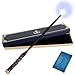 ChampWe Light Up Magic Wizard Wand Rechargeable Illuminating Toy for Kids Witch Collection Cosplay Accessories with Spellbook and Gift Box Foliage - Image 2