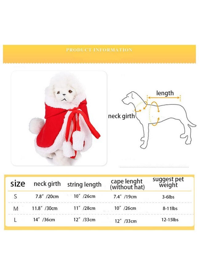 Cat Christmas Hooded Cloak Pet Dog Costume Cape with Hat Cute Kitten Puppy Red Poncho Santa Claus Cosplay Robe for Xmas Party - Image 4