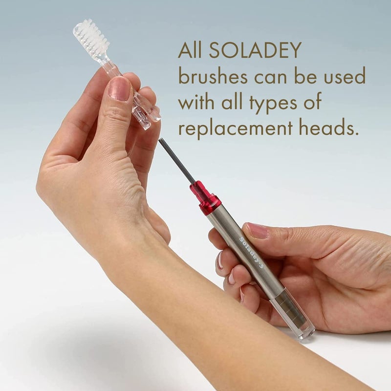 Soladey Ionic Toothbrush Replacement Brush Heads Refill 4 Count 4 Row Soft Bristle - Image 4