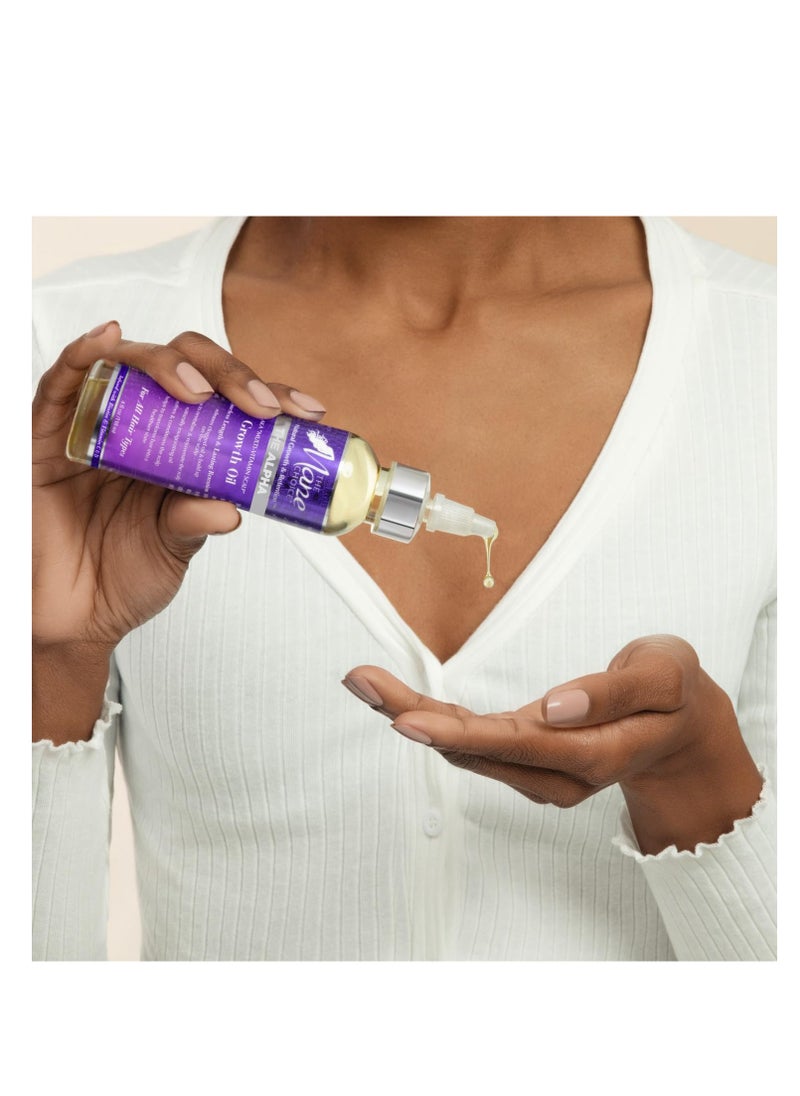 THE MANE CHOICE - The Mane Choice Alpha Multi-Vitamin Scalp Nourishing Hair Growth Oil, Helps Stimulate, Revitalize & Soothe, Scalp Oil with Biotin, & Vitamin C, 4 Fl. Oz, Single Pack - Image 1