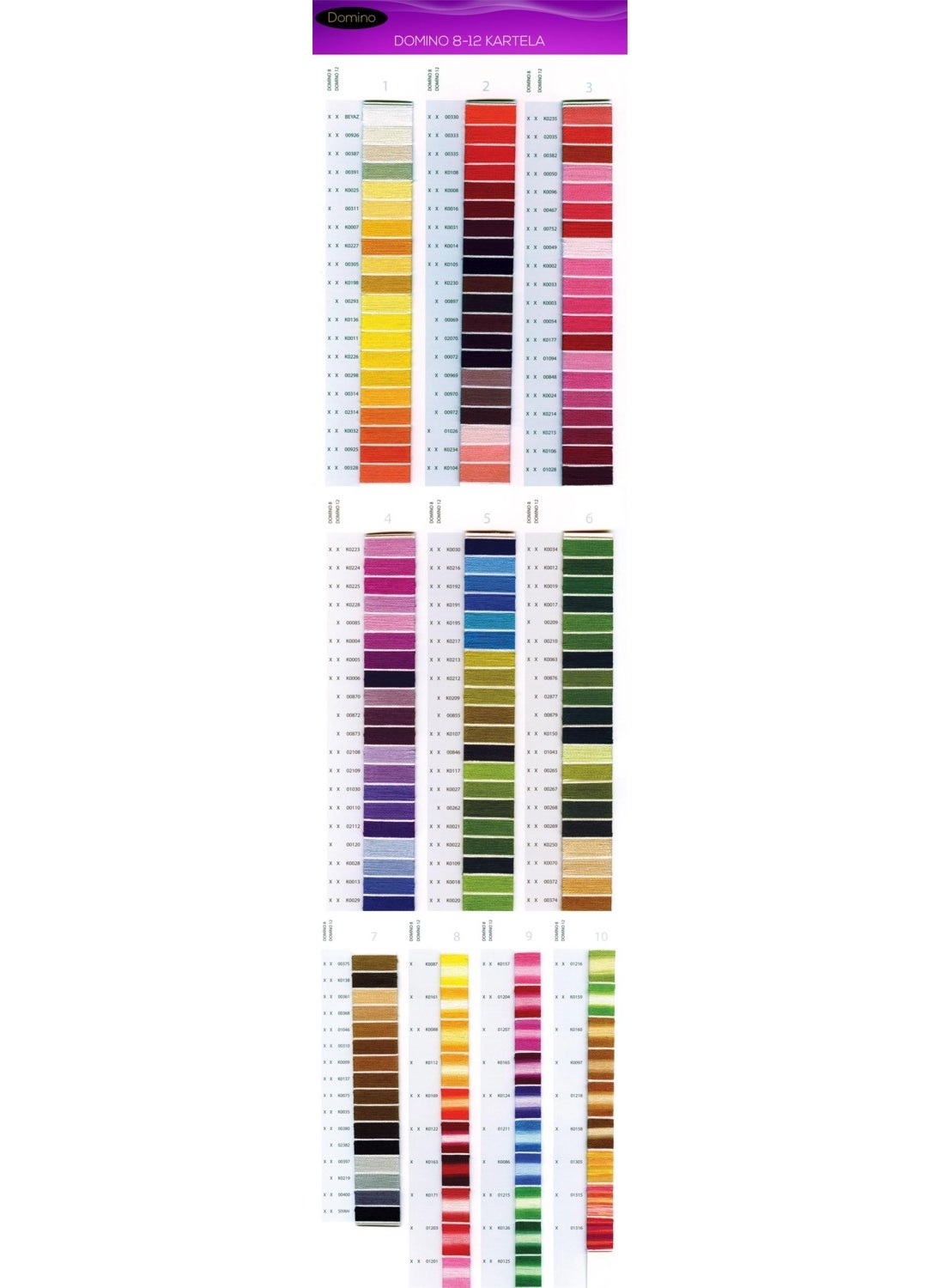 Domino No:8 Hand Embroidery Thread - K0097 