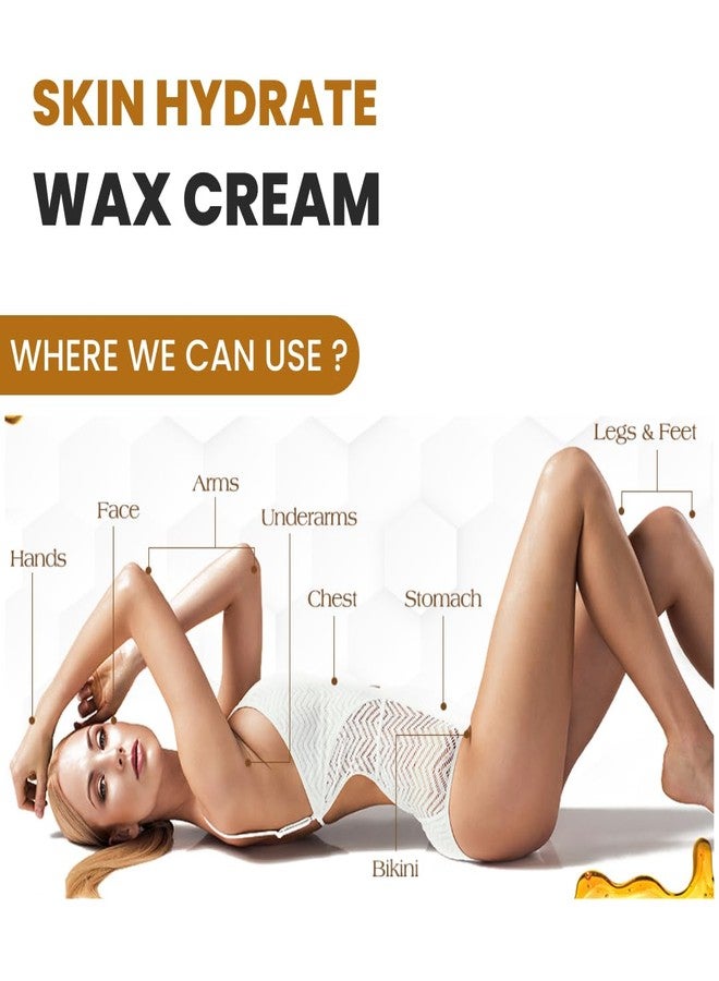 CURE Dark Chocolate Cream Wax for Hair Removal | Full Body Wax for Legs, Underarms, Arms, Hands, Bikini | D-Tan, Hydrating, Brightening & Smoothing Formula | All Skin Types - 800Gm. - Image 4