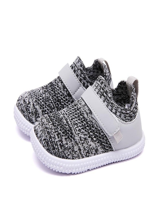 BMCiTYBM Toddler Baby Shoes Girl Boy Breathable Mesh Sneakers Non Slip, 14-grey, 12-18 Months - Image 3