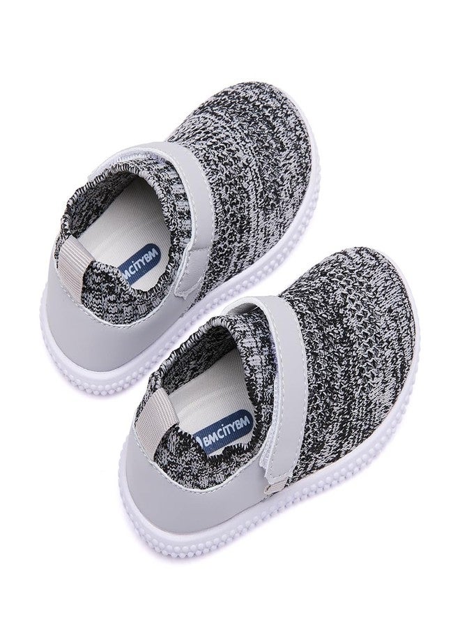 BMCiTYBM Toddler Baby Shoes Girl Boy Breathable Mesh Sneakers Non Slip, 14-grey, 12-18 Months - Image 5
