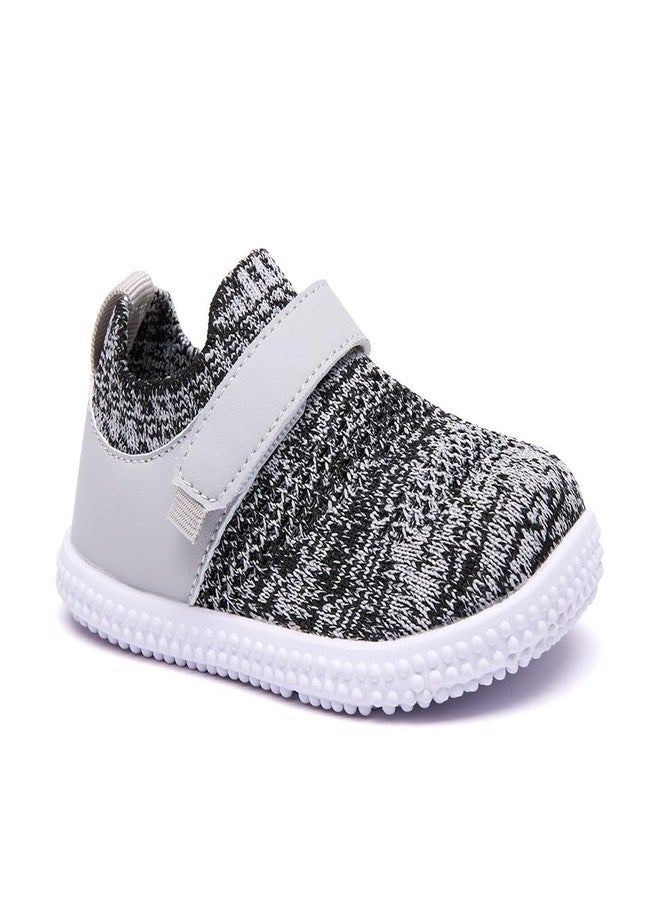 BMCiTYBM Toddler Baby Shoes Girl Boy Breathable Mesh Sneakers Non Slip, 14-grey, 12-18 Months - Image 4