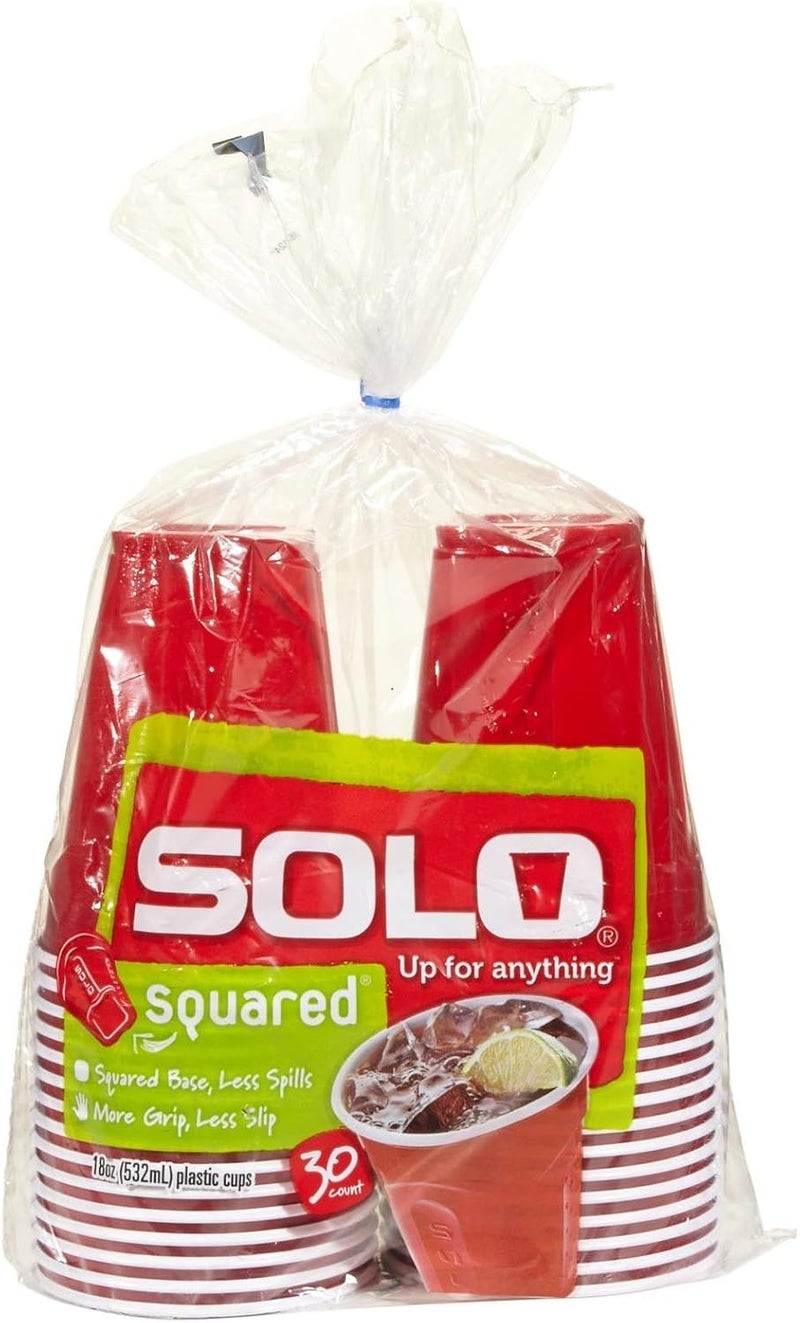 سولو Solo Party Cups, Colors May Vary, 18 Ounce, 30 Count - Image 1