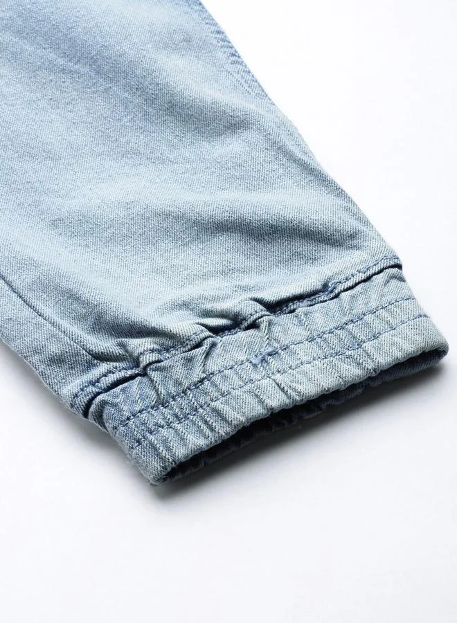 The Indian Garage Co  Men Slim Fit Cuffed Faded Jeans for Men | Best Price UAE