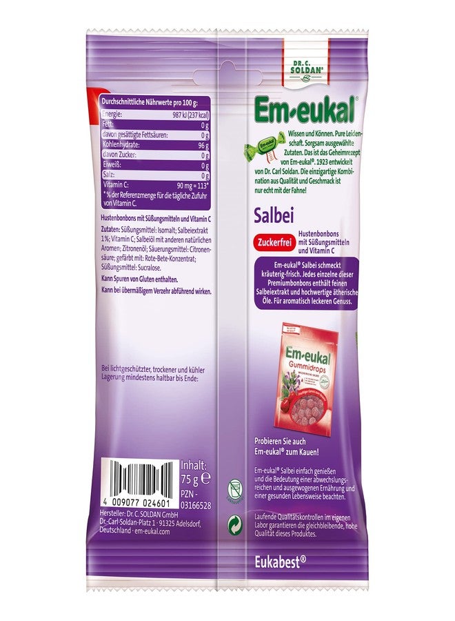 Em-eukal Salbei Zuckerfrei 75 g - Image 2