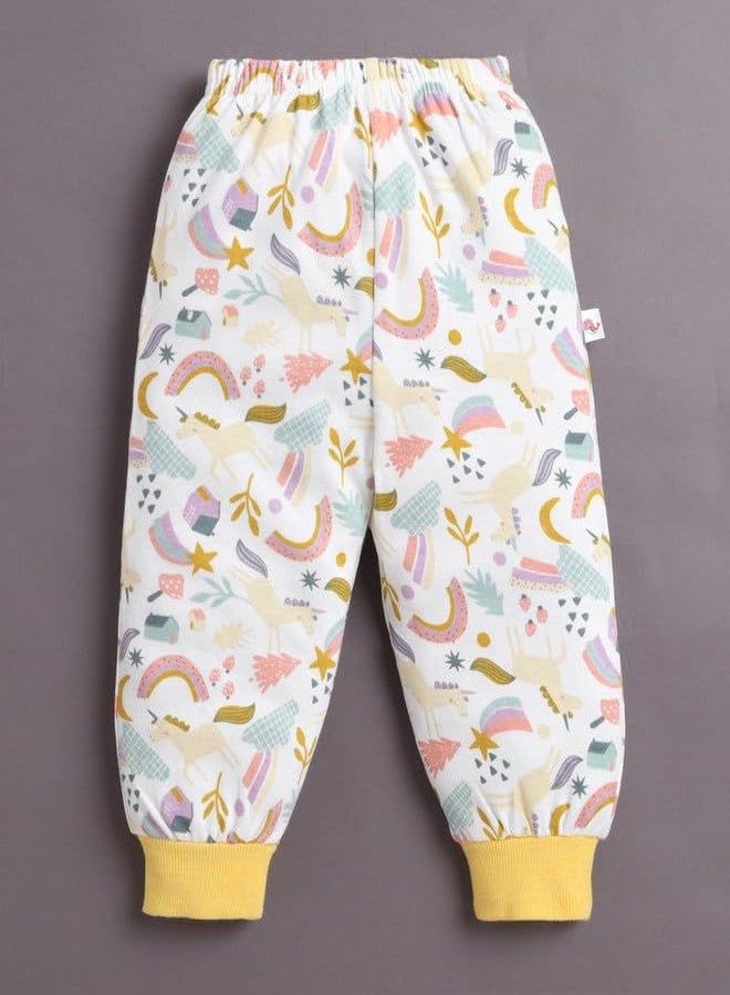 BUMZEE Girls Cotton Pyjamas Pack of 4 Lavender & White - 12-18 Months (Peb10698D-lvd) - Image 3
