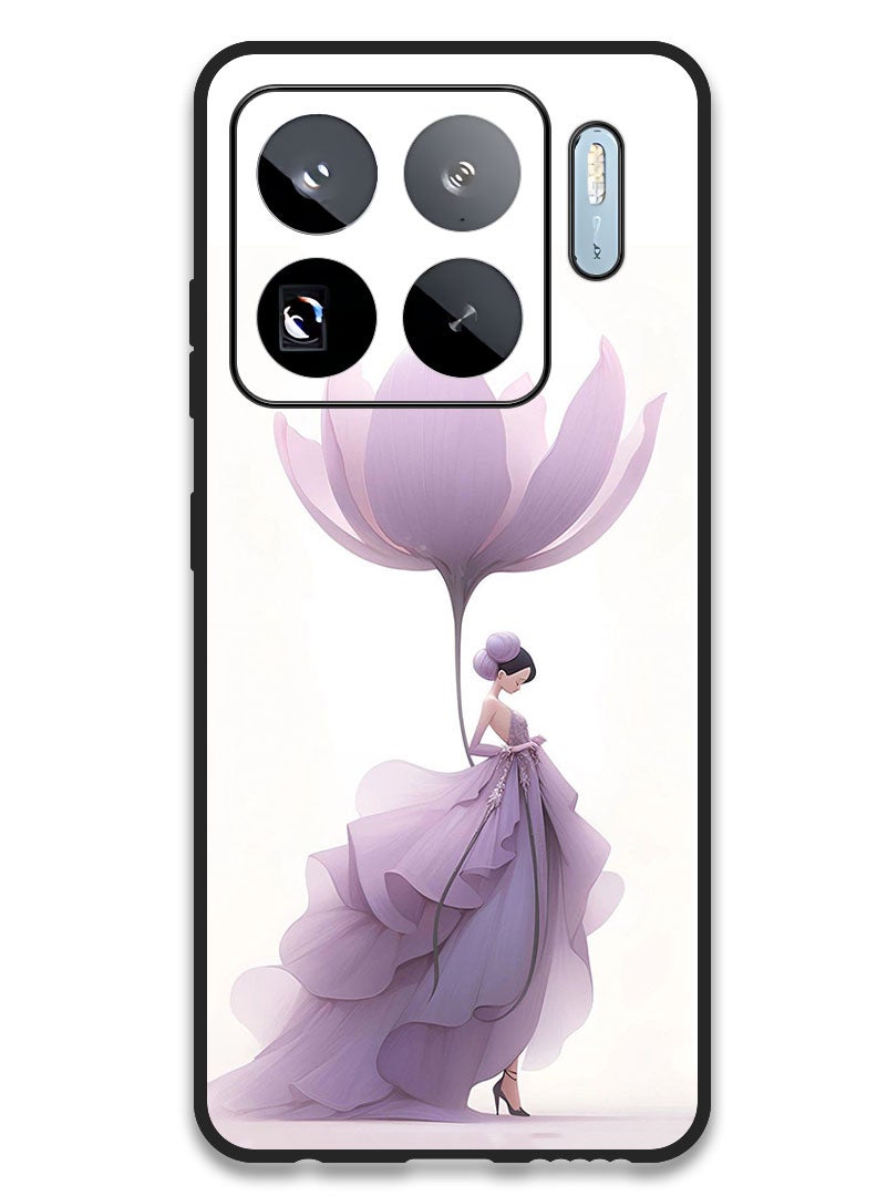 Theodor Case Compatible with Xiaomi 15S Pro 6.73 Inch Protection Shockproof Bumper Cover Women Flower - Image 1