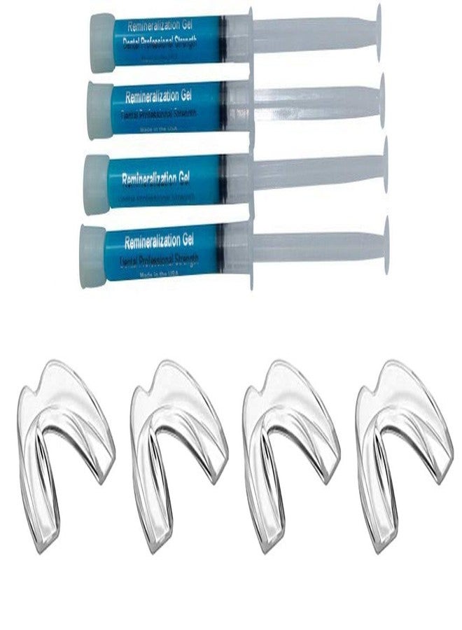Sparkling White Smiles 4 Syringes Remineralization Gel with 4 Custom Teeth Trays - Strengthens Teeth Enamel - Reduces Teeth Sensitivity - Remineralizes and Desensitizes Teeth - Great for After Teeth Whitening - Image 2
