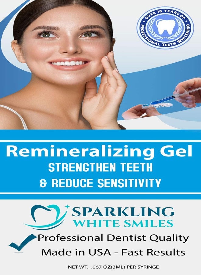 Sparkling White Smiles 4 Syringes Remineralization Gel with 4 Custom Teeth Trays - Strengthens Teeth Enamel - Reduces Teeth Sensitivity - Remineralizes and Desensitizes Teeth - Great for After Teeth Whitening - Image 4