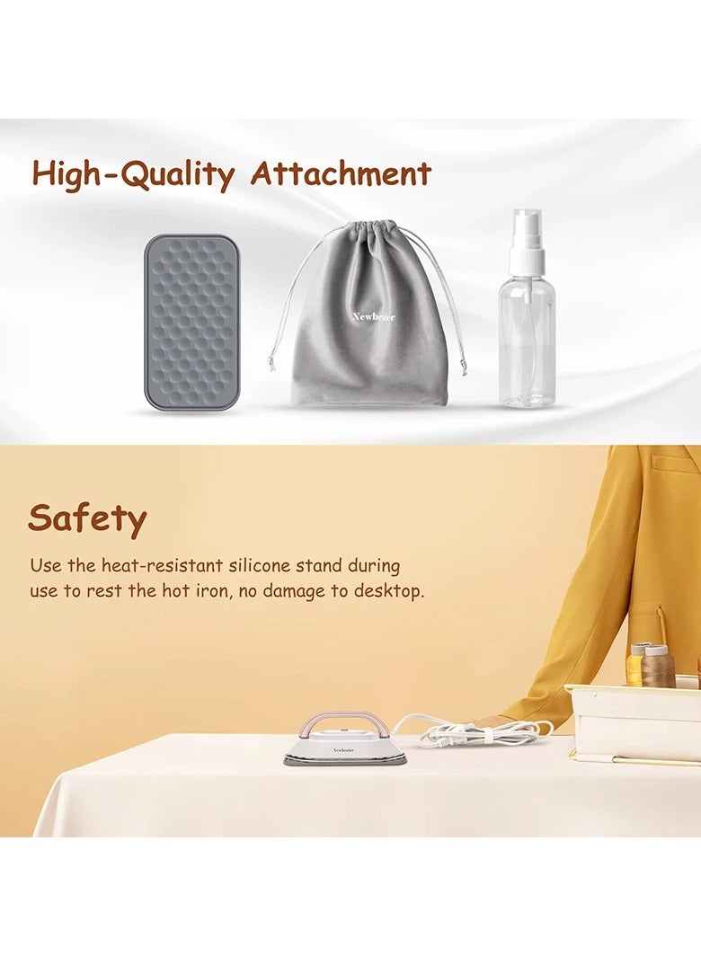 Handheld Mini Electric Dry Iron 120V/220V Dual-voltage 30S Heat Non-steam Garment Irons for Clothes Portable Lightweight Travel  - Image 2