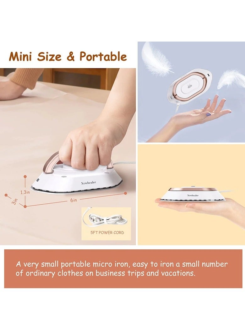Handheld Mini Electric Dry Iron 120V/220V Dual-voltage 30S Heat Non-steam Garment Irons for Clothes Portable Lightweight Travel  - Image 3