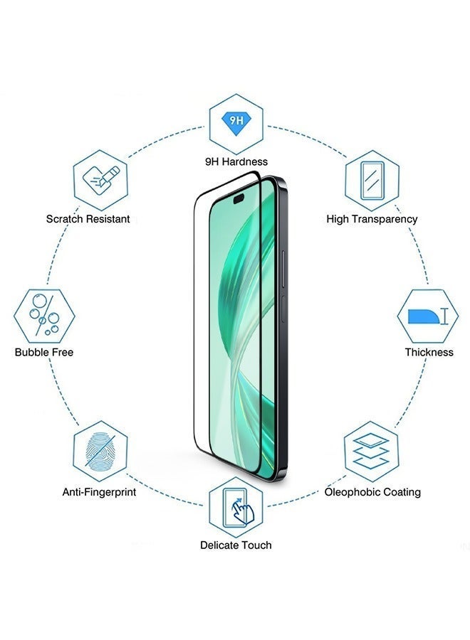 X-level 2 Pack Tempered Glass Screen Protector For HONOR X8b 4G with Comfortable Touch Feeling, Easy Clean Install, Anti-scratch Anti-drop Anti-fingerprint Phone Display Cover Accessory - Image 2