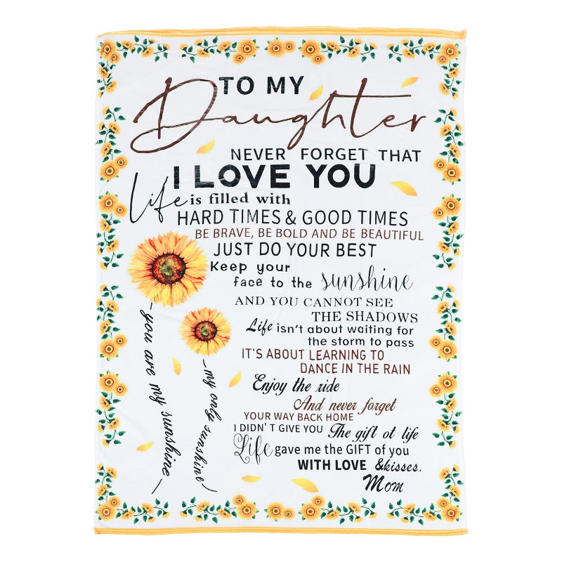 Delicate Letter Blanket Heavy Throw Blanket General Users Chic Design 200x150cm 1Set - Image 1
