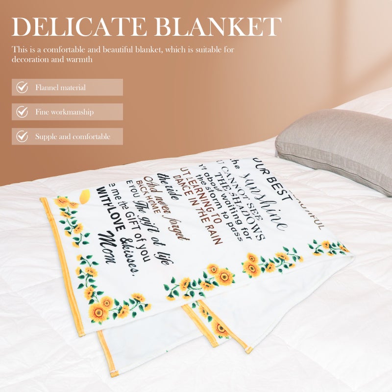 Delicate Letter Blanket Heavy Throw Blanket General Users Chic Design 200x150cm 1Set - Image 5
