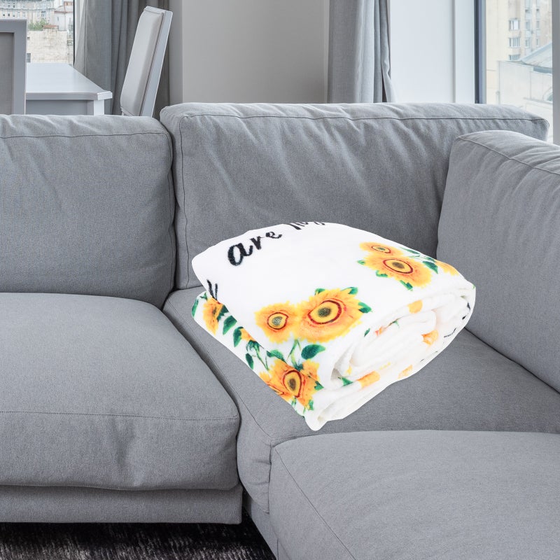 Delicate Letter Blanket Heavy Throw Blanket General Users Chic Design 200x150cm 1Set - Image 3